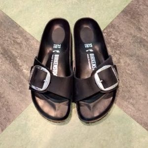 Black Birkenstock Madrid Slide